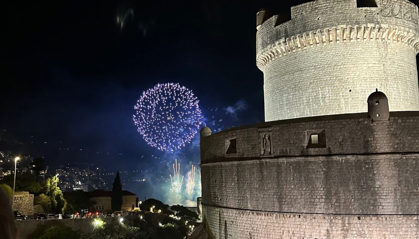 Fyrverkeri i Dubrovnik