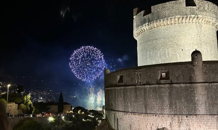 Fyrverkeri i Dubrovnik
